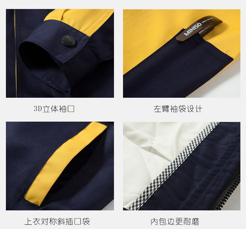 工作服袖口、口袋細(xì)節(jié)展示